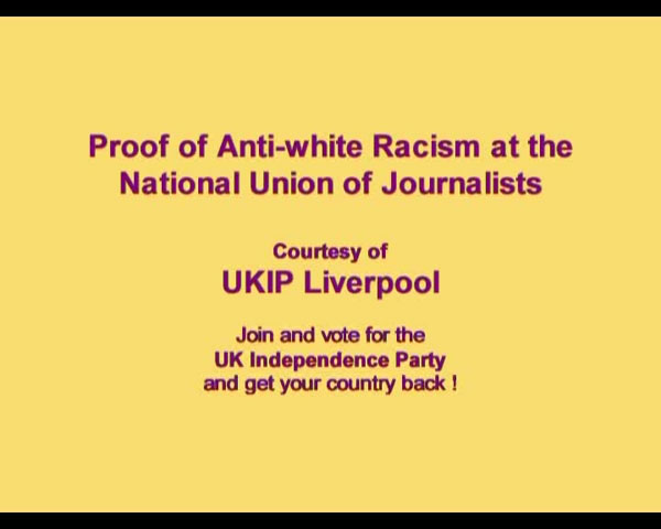 Proof Anti White Racism at NUJ